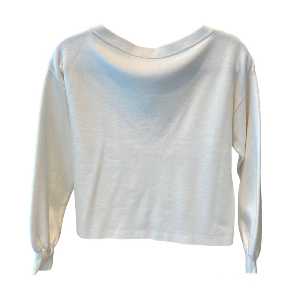 Alice + Olivia Cream Cinched Back Top